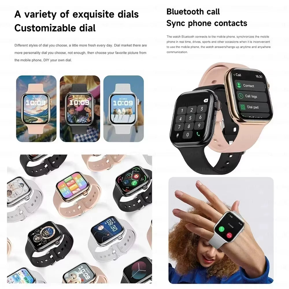 2025 GPS Smart Watch Series 10 for Apple Watch X 10 Memory Music Video Bluetooth Call Waterproof NFC Smartwatch for Android IOS