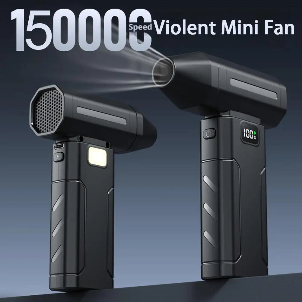 X8 Brushless Turbo Jet Fan Blower 150000RPM Powerful Electric Air Blower Vacuum Dust Cleaner Portable Dust Cleaner Violent Fan