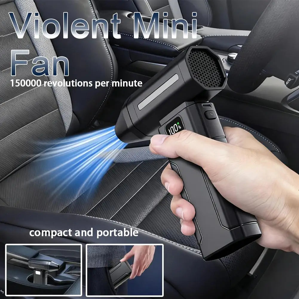 X8 Brushless Turbo Jet Fan Blower 150000RPM Powerful Electric Air Blower Vacuum Dust Cleaner Portable Dust Cleaner Violent Fan